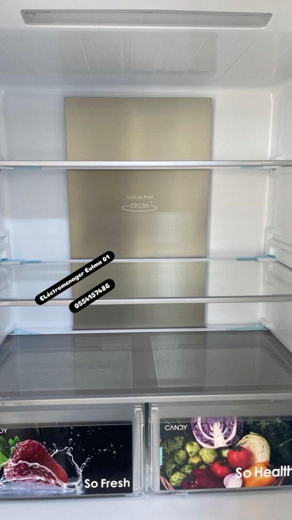 ⁦Réfrigérateur Candy 4 Porte 630 L Modele Calmo Cube⁩ - الصورة ⁦2⁩